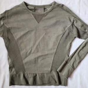 Athleta Cotton Mesh Shirt Women's XS